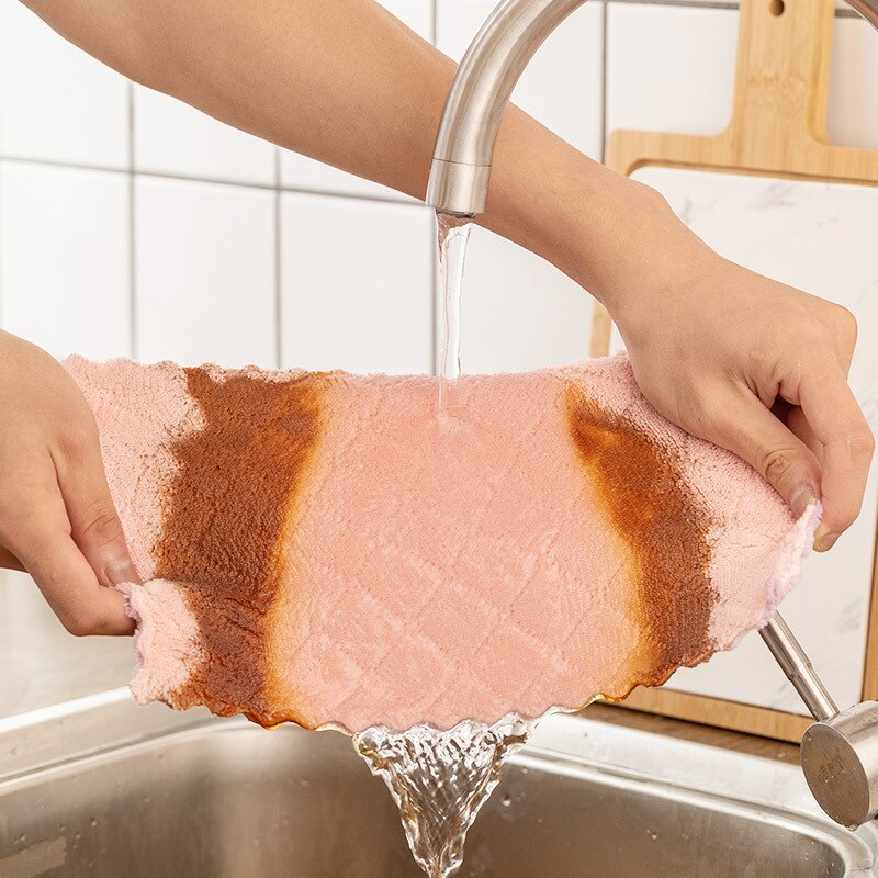 Paño de limpieza de microfibra absorbente, lote de 8 unidades, trapo de cocina, trapo, toalla de limpieza, plato de tela, trapo de limpieza, toalla de cocina