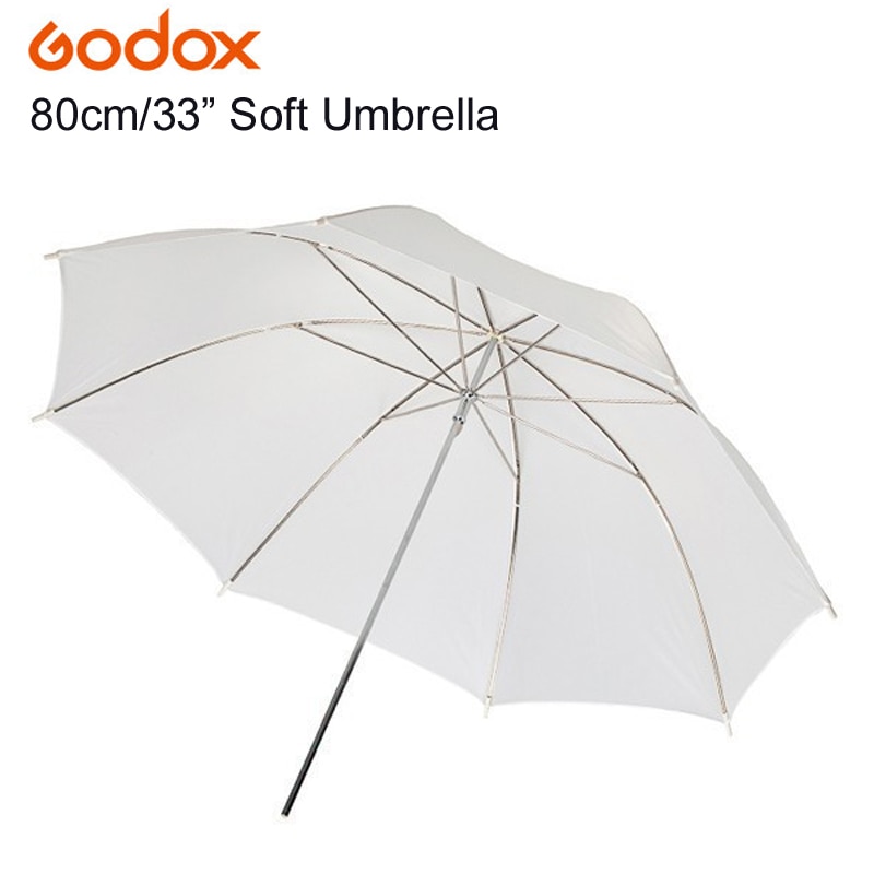 Godox 83Cm 33 &quot;Fotografie Photo Pro Studio Soft Doorschijnend Wit Diffuser Paraplu Voor Studio Flash Lamp Verlichting
