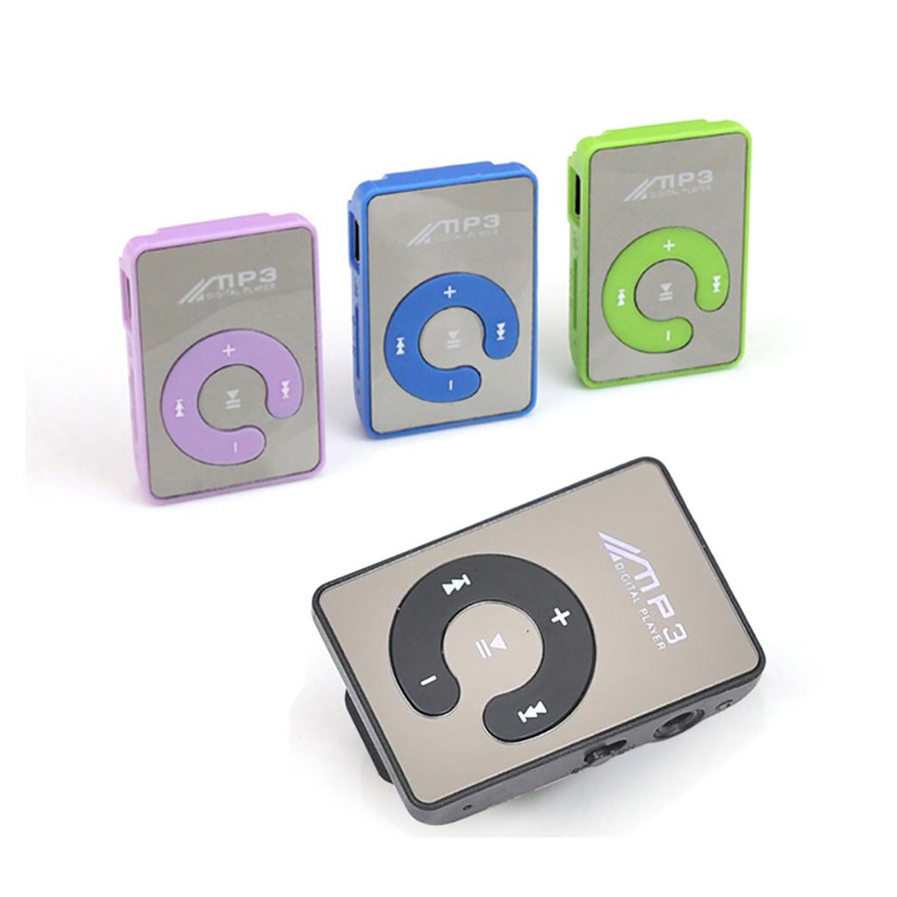 Nuovo Mini Clip a specchio lettore MP3 moda portatile Sport USB lettore musicale digitale Micro SD TF Card Media Player