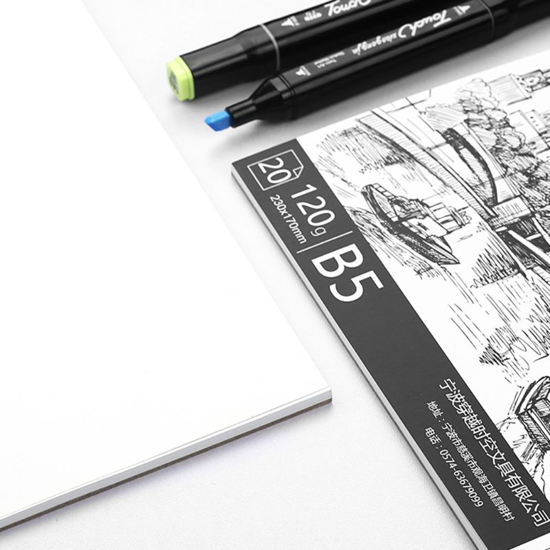 A3/A4/B5 Drawing Paper Pad Notebook Sketch Book for Marker Art Paiting Diary Student 30 Sheets