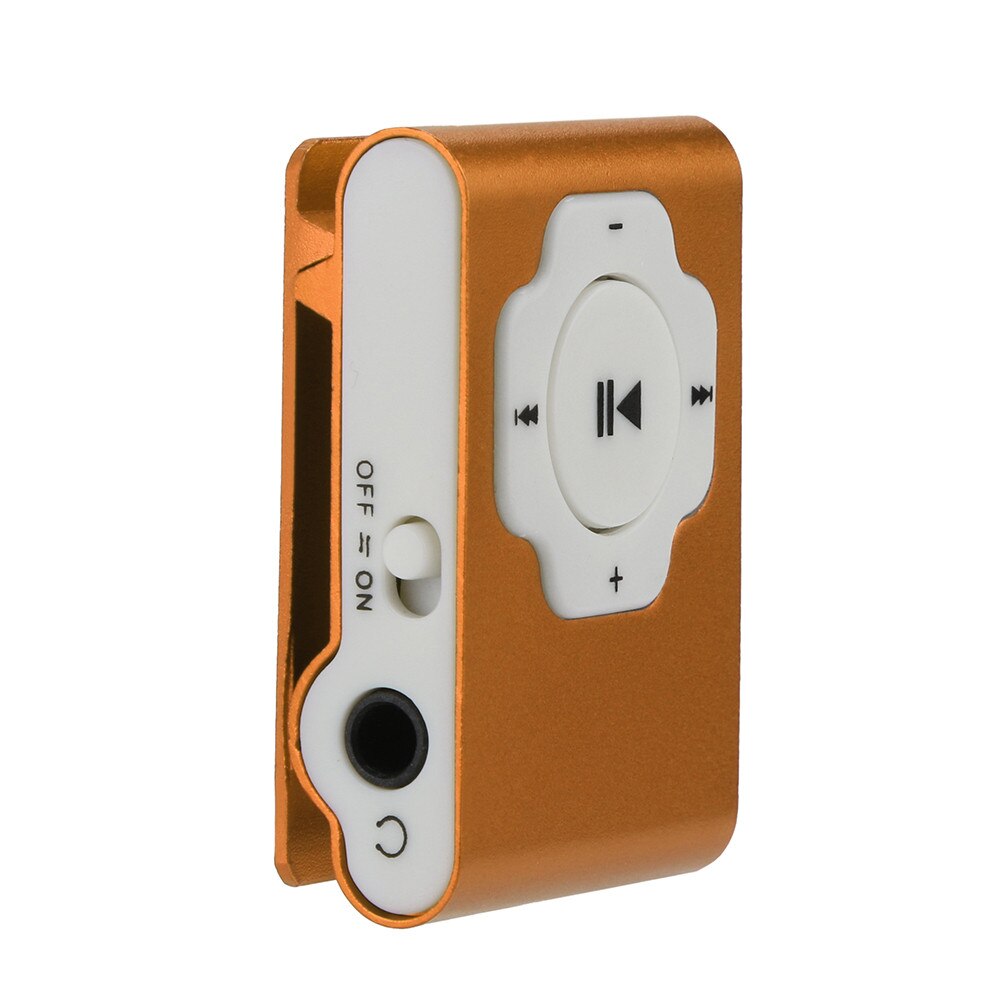 Mini reproductor de Mp3 Usb portátil, compatible con tarjeta Micro Sd, Tf, 32gb, deporte, música, multimedia, Mp3, Bluetooth, Radio, Fm, Usb, reproductor de Mp3: Naranja
