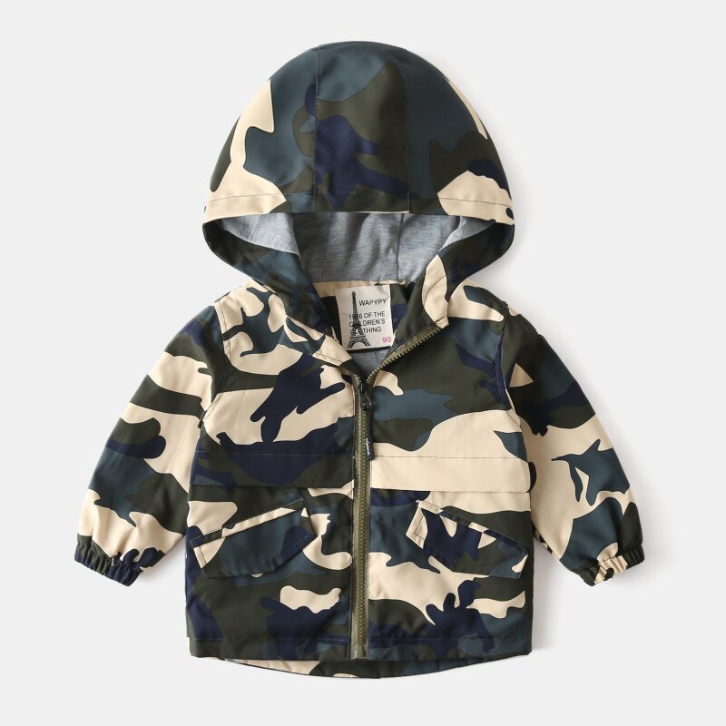 Kinderen Winter Jas Peuter Jongens Winddicht Jack Met Capuchon Mode Lange Mouwen 4 Kleur Herfst Baby Boy Bovenkleding Jassen: green / 4T