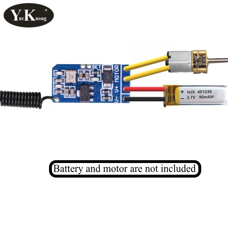 Up Down Stop Mini Motor Afstandsbediening Schakelaar DC 3.3 V 3.7 V 4.2 V 5 V 6 V 7.4 V 9 V 12 V Motor Vooruit Reverse Draadloze Schakelaars Controller433