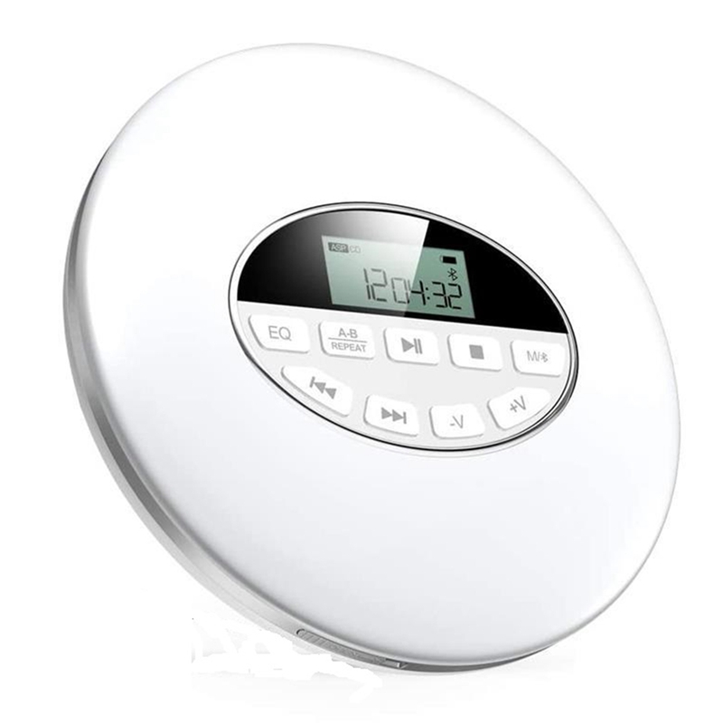 Tragbarer cd-player mit kopfhöreranschluss, hifi-musikwiedergabe, cd-walkman, discman-player für zuhause, reisen und auto: Default Title