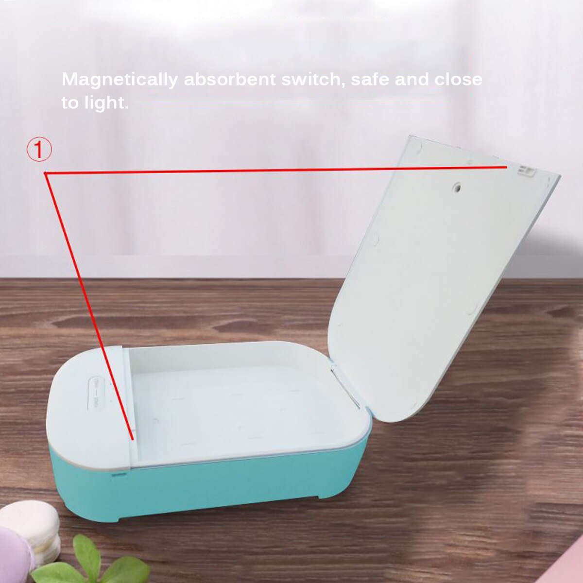 Draagbare Uv Sterilisator Lamp Doos Telefoon Masker Cleaner Personal Sanitizer Desinfectie Kabinet Mobiele Telefoon Usb Lader