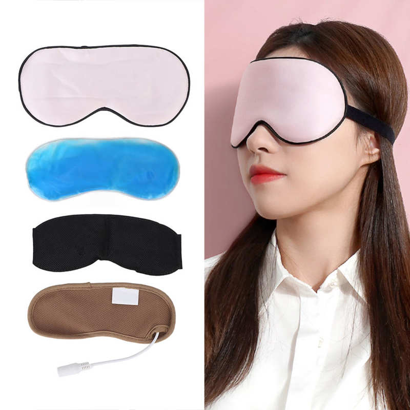 Heating Steam Eyeshade Sleeping Eye Mask Anti Dark Circle Eye Patch Eye Massager Fatigue Relief Sleep Travel Eye Shade Mask Set