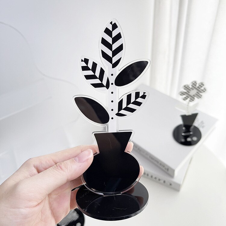 Acrylic Flower Desktop Photo Message Clip Table Number Holder Business Place Card Stand Rack Wedding Decoration Party Supplies