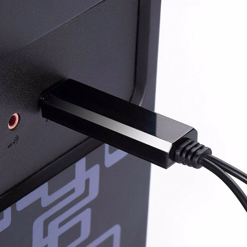 2 Meters Length Keyboard Recording Editing Cable Electric Piano Converter Cable USB to Midi Line Black