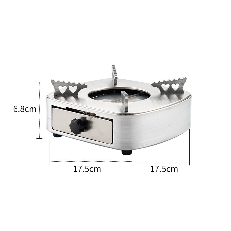 Marmite militaire dorée en acier inoxydable, petite marmite sèche coréenne, base spéciale pour cuisinière à alcool, Pot à soupe à gaz: Alcohol heater-C