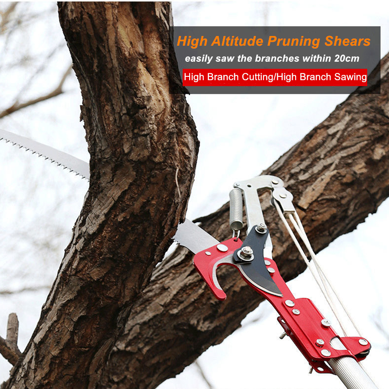 High-altitude Extension Lopper Branch Scissors Extendable Fruit Tree Pruning Saw Cutter Garden Trimmer Tool