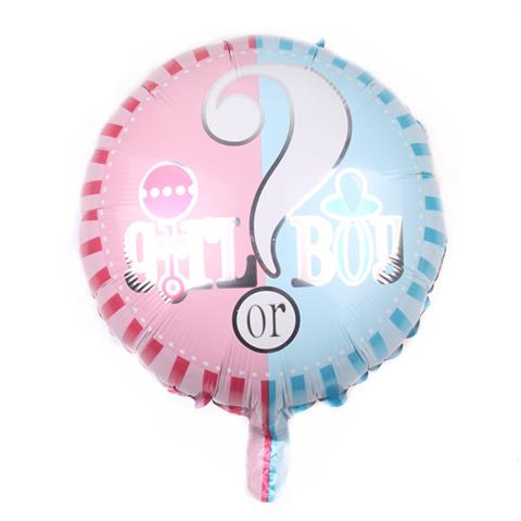 18 "round question mark boys and girls aluminum foil balloon birthday party decoration gas: Deep Sapphire