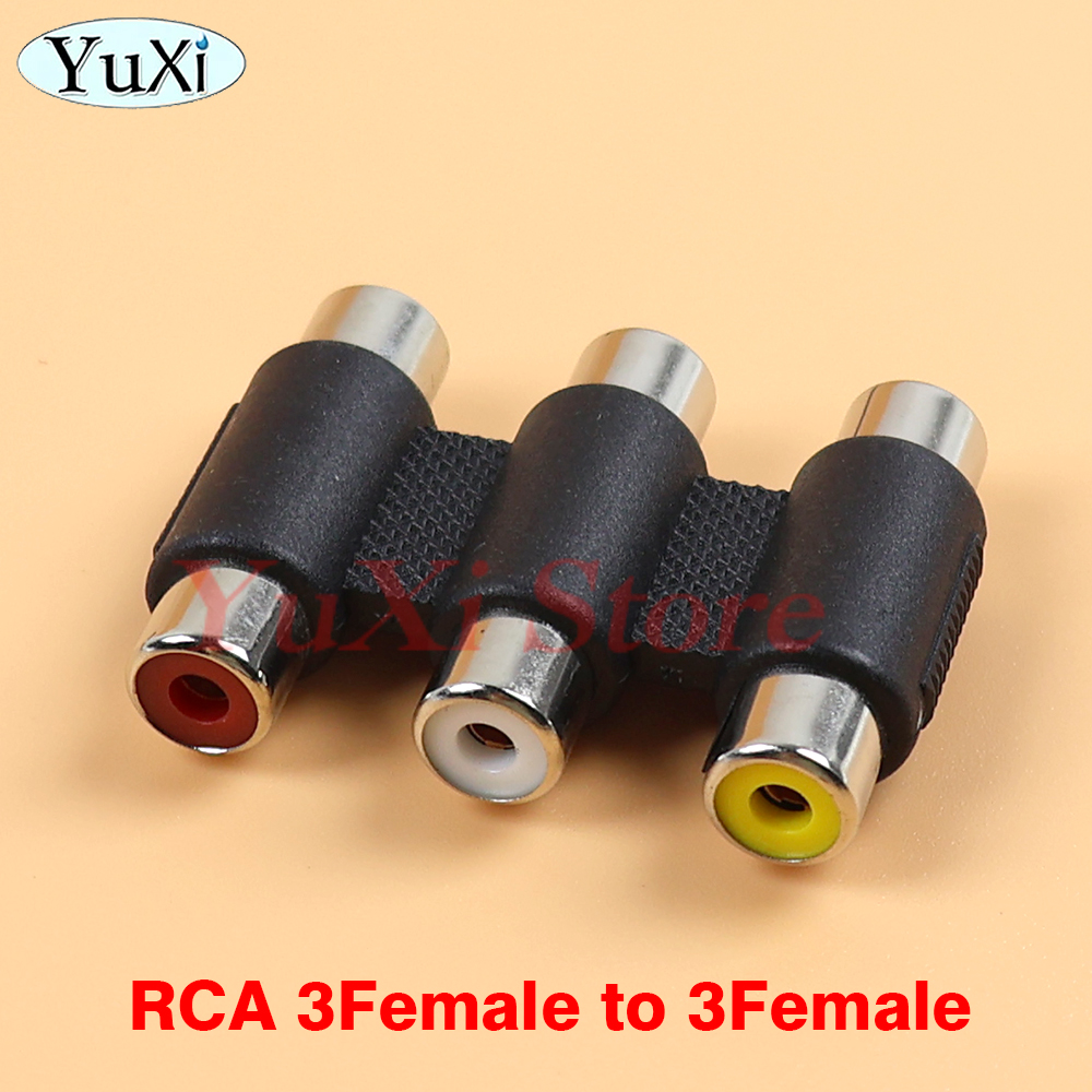 RCA Male naar RCA Female Audio Video Kabel Lijn twin RCA Male Verlengkabel Snoer Draad Lijn voor Versterker Luidspreker DVD TV Etc: Beige / 2m