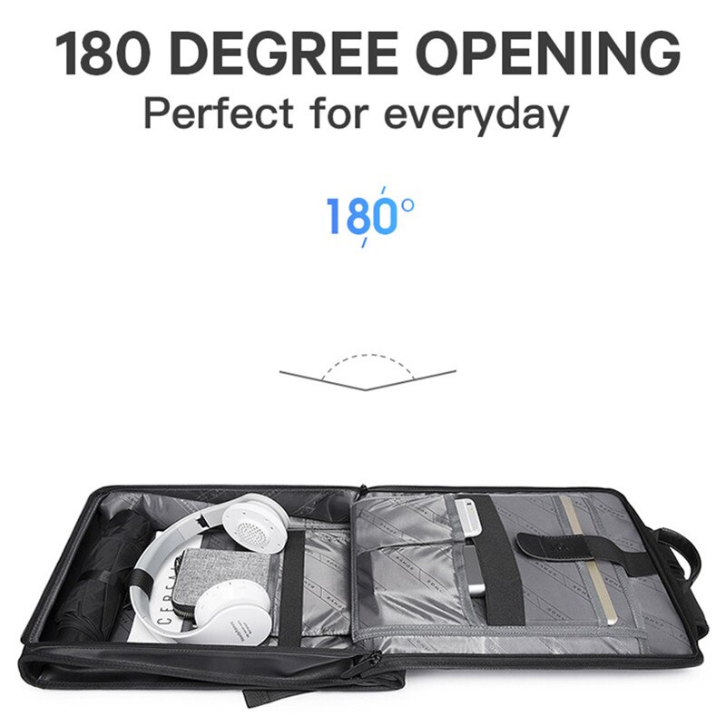 Bange Zakelijke Rugzak Mannen Usb Anti-Diefstal Computer Tas Grote Capaciteit 14.1 Inch Laptop Rugzak Mannen Elegante waterdicht