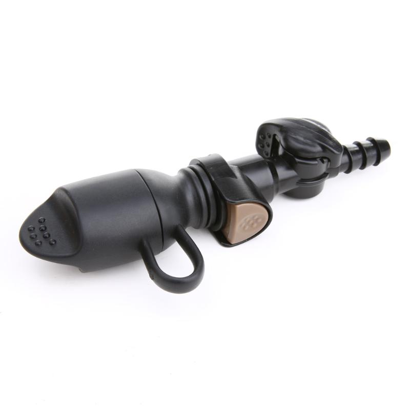 Silikon vattenpåse utomhus snabbkoppling hydrering bettventil munstycke munstycke med lock vattenblåsa mun sug svart