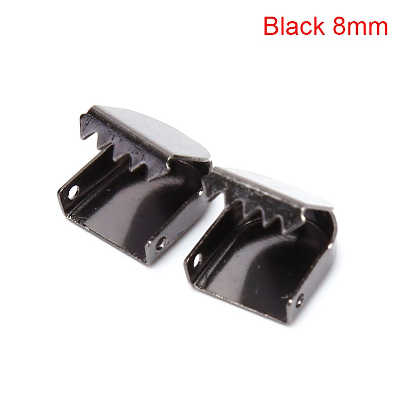 2/8 stk quick lazy uden binde snørebånd elastiske børn & voksne snørebånd metal spænde snørebånd børn voksen sko snøre 6mm/8mm: 2 stk 8mm sorte
