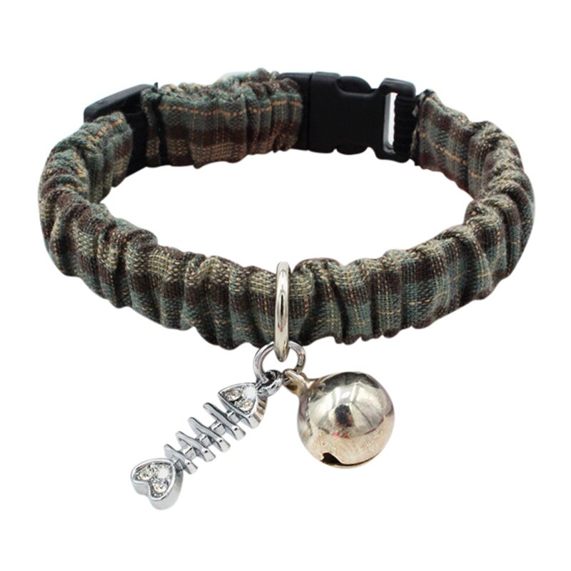 Cat Collar Adjustable Collars with Bell for Cats Handmade Bells Collars Kitten Necktie Necklace Pet Cat Accessories Products: H