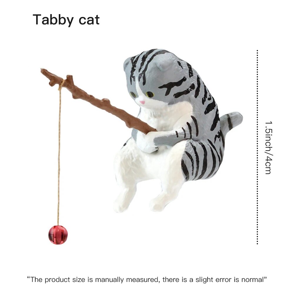 Aquarium pêche chat suspendu paysage bureau ornements pêche amusant Mini décoratif Micro-paysage
