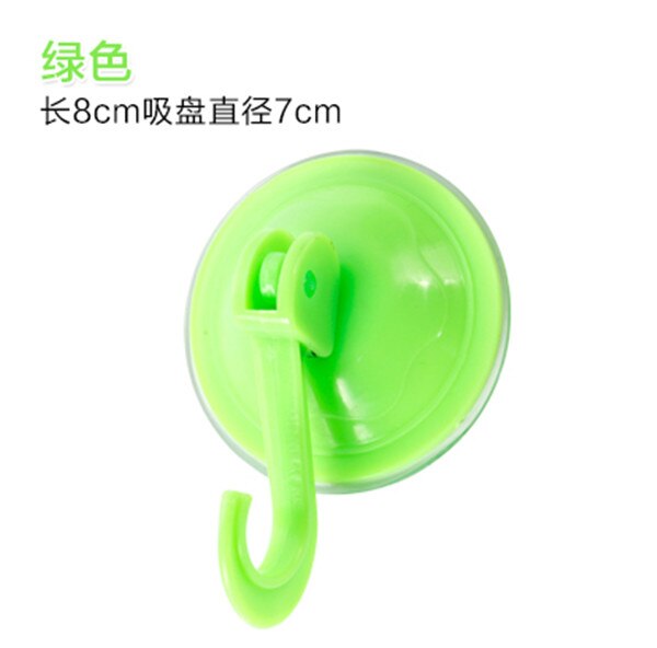 Ventouses murales en plastique, couleur unie, , porte autocollante, fenêtre, crochets de cuisine, cintre de salle de bains, 1 pièce: 3