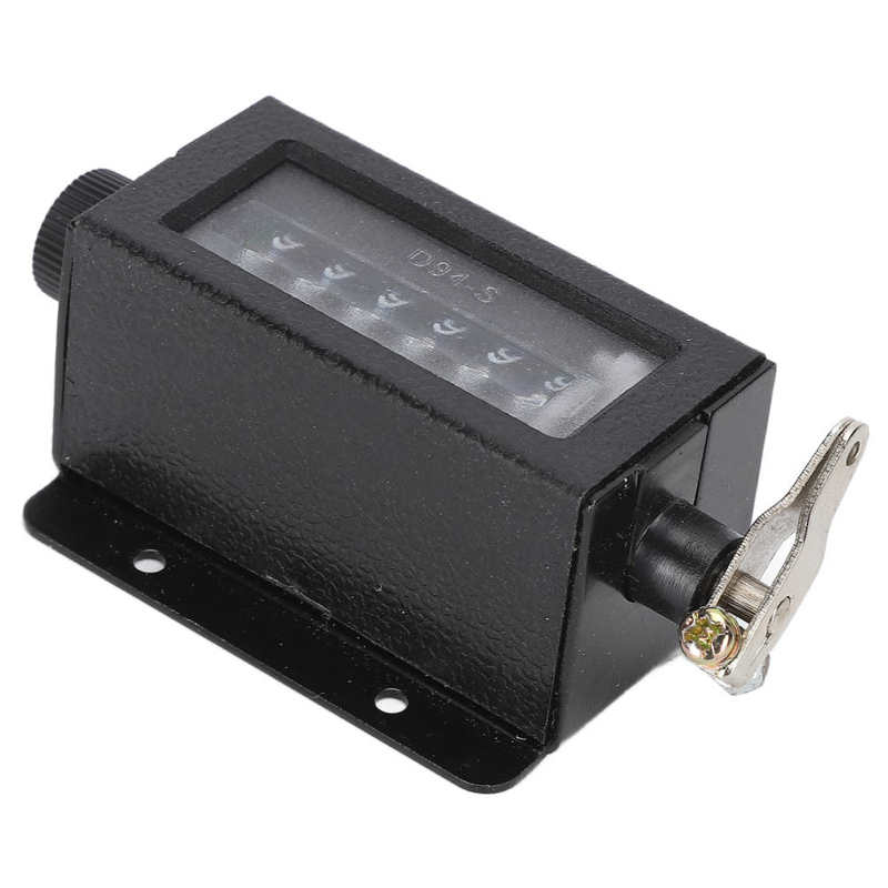 Mechanical Counter 6 Digit Hand Pull Stroke Tally Counter with Spring for Punch Press D94-S Manual Tally Counter