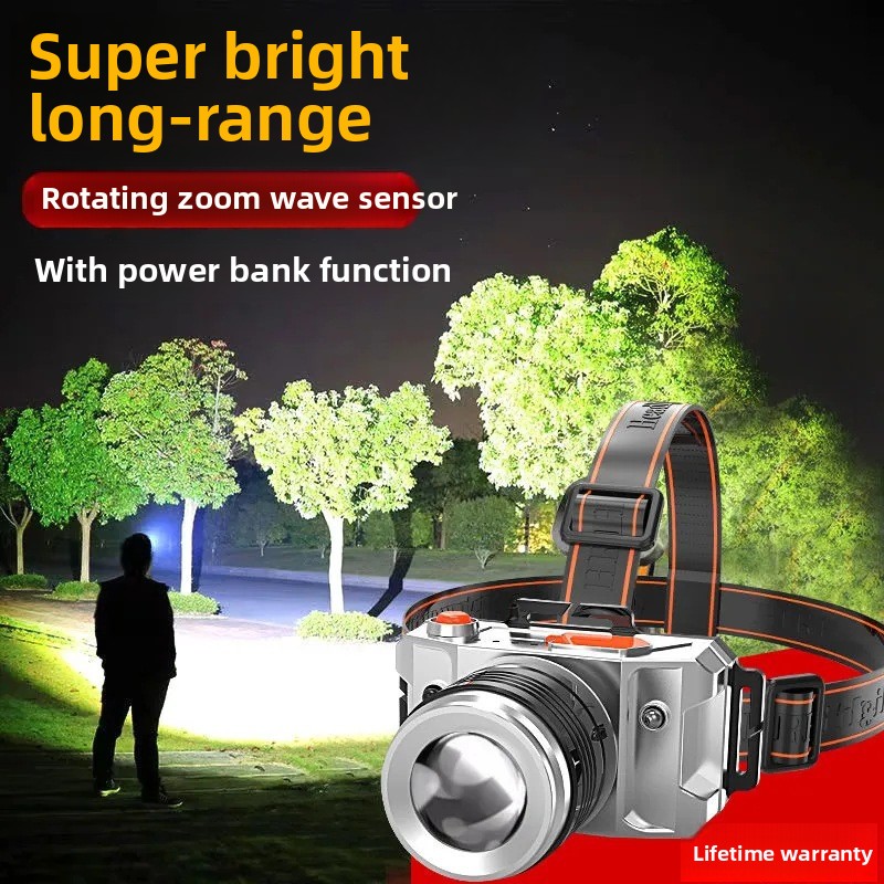 LED-sensorkoplamp Campingzoeklicht Oplaadbaar Krachtige hoofdlamp Frontlantaarns Koplampen 5-stijlen Hoofdzaklamp