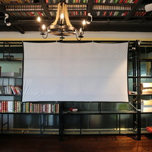 Projector Screen Manual Widescreen Portable 16:9 Projector Screen for Home Office 60 72 84 100 120 150 inch