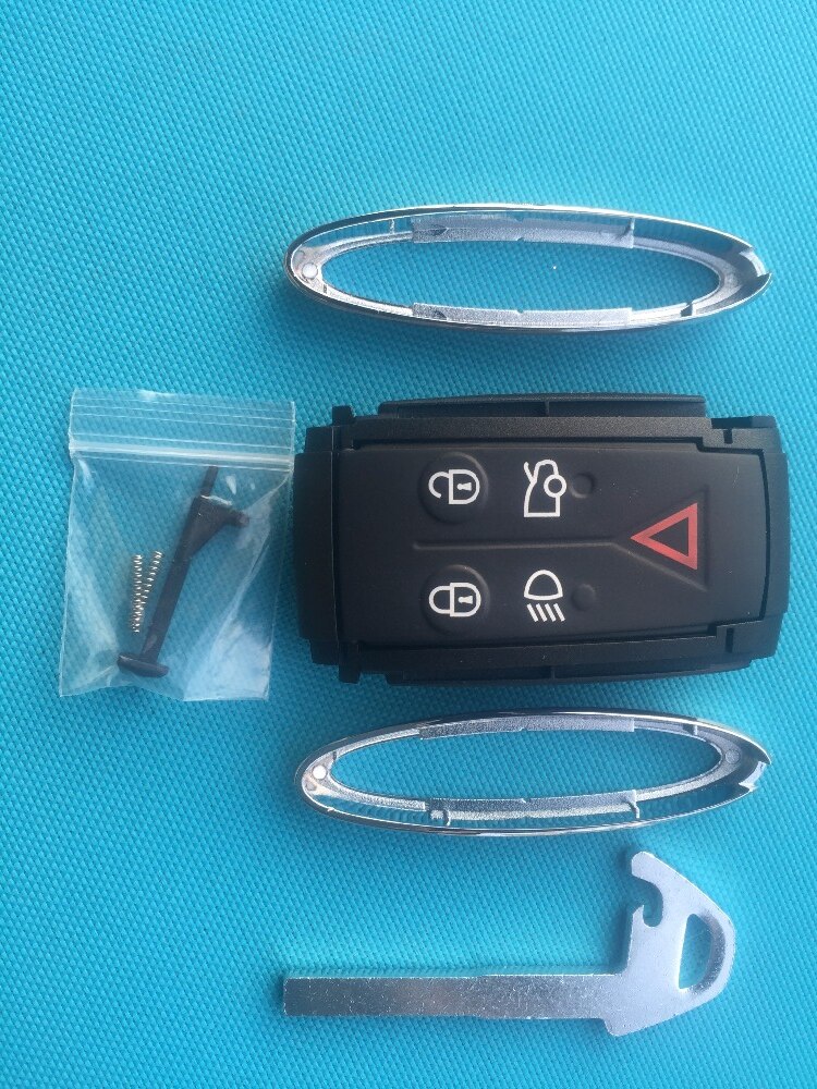 Zabeudeir Vervanging Key Blank Voor Jaguar X Type Xkr Xf Xk 5 Knop Afstandsbediening Smart Key Fob Case shell Blade Ongesneden Geen Logo