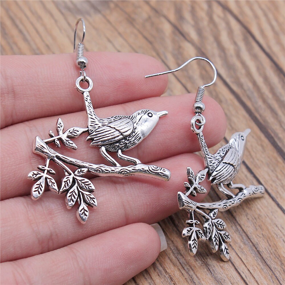 1 Paar Haak Oorbellen Phoenix Earring Connector Earring Voor Vrouwen Dangle Earring: 35x38mm