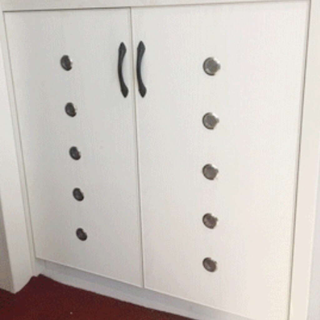 10Pcs Rvs Spoelbak Zeef Cover Keukenkast Wastafel Bad Louvre