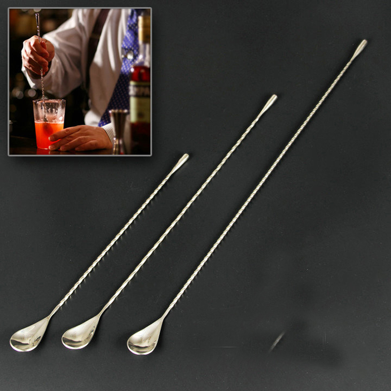 Cocktail bar spoon stirring spoon thread tears wine-50cm