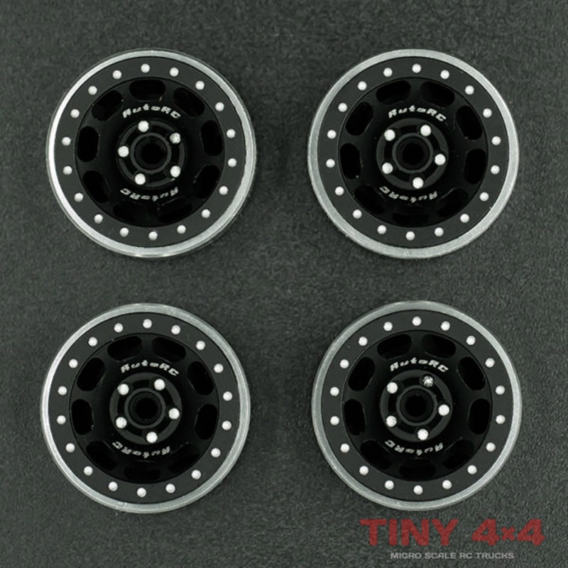 AutoRC Geko 1/24 GK-24 share part rc cars Alloy Beadlock GK-9P18B Wheels #AU02702