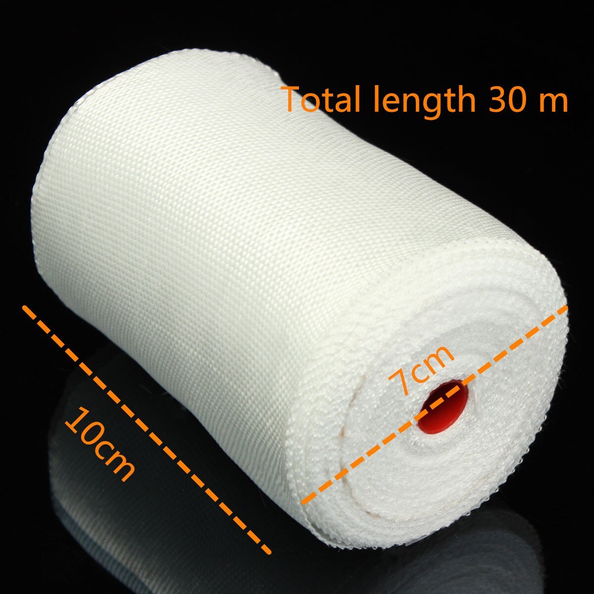 1 Roll Wit Glasvezel Doek Tape E-Glas Breed 10 cm x 30 m Lange Fiber Plain Weave Hoge temperatuur Weerstand Hoge Sterkte