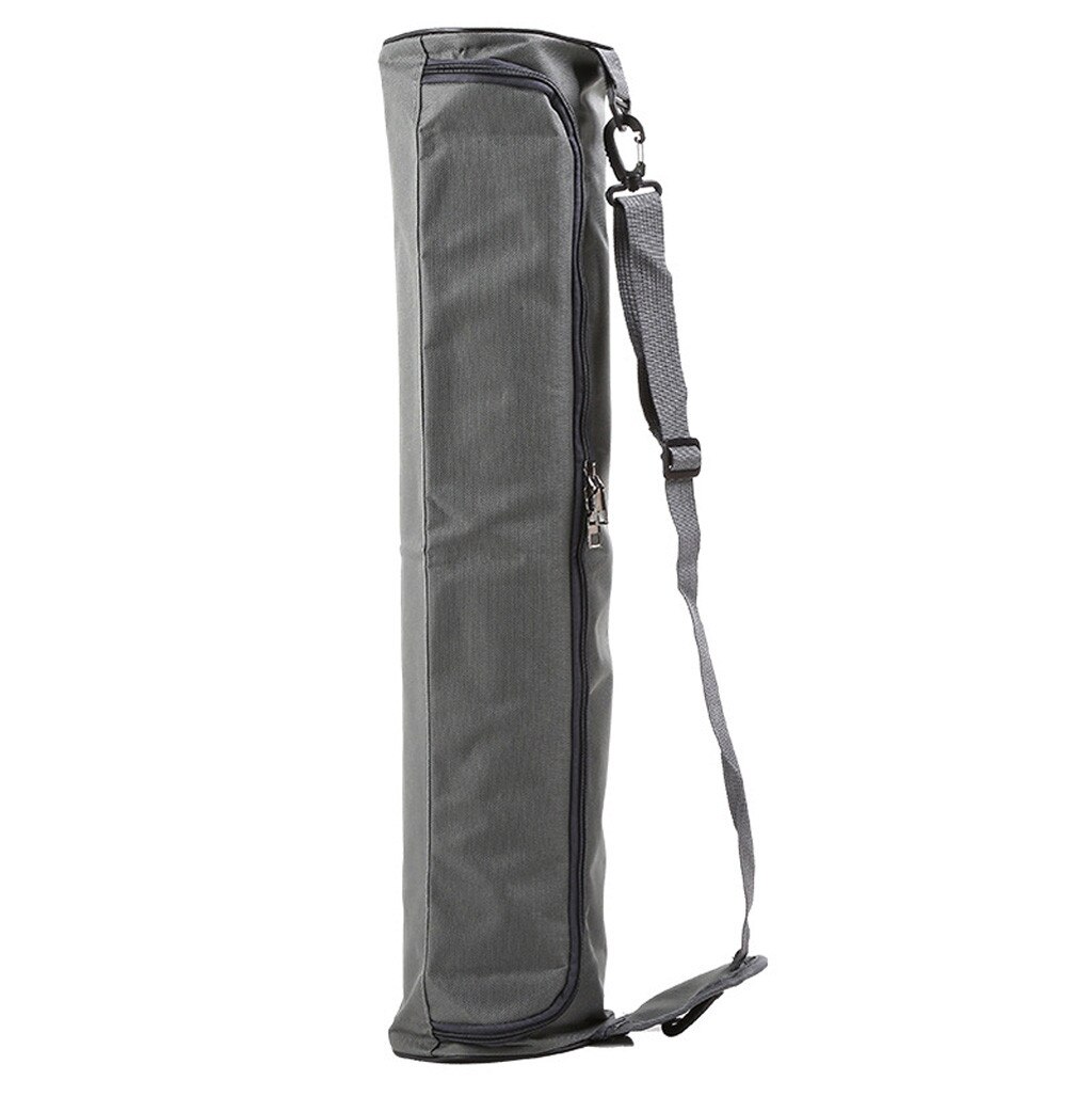 Lærred vandtæt yogataske multifunktionel lomme yogamåtte taske dansemåttepakke sport rygsæk fitness rygsæk måttetaske #30: Grå