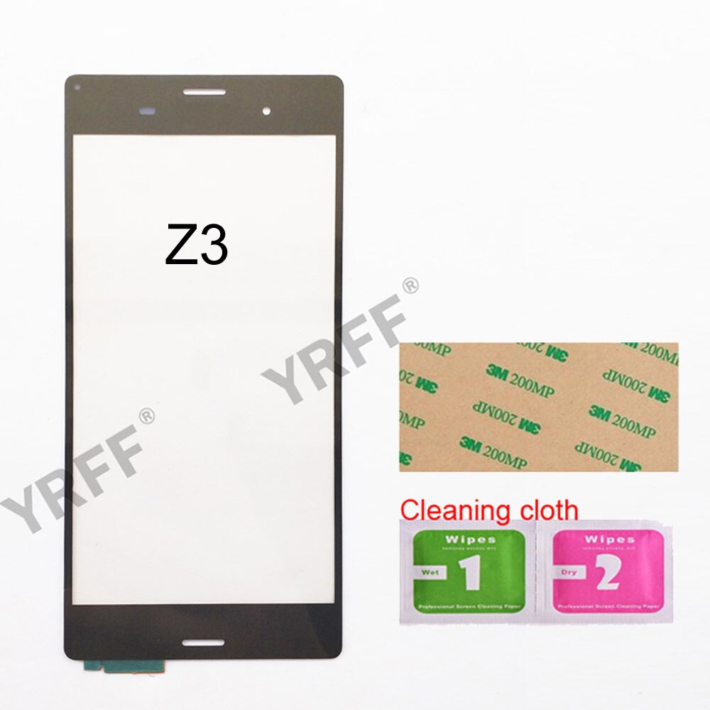 Panel táctil para Sony Xperia Z1/ Z5/Z2 4G 3G/Z3 Mini/Compact z3/Z1 Mini, digitalizador de pantalla táctil, Panel de cristal: Z3 Black