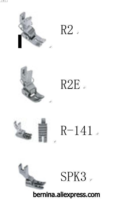 Industrial Sewing Machine PRESSER FOOT FEET R2 R2E R-141 SPK3 SPK-3 154628-001 KL13 for juki pfaff brother JACK TYPICAL SIRUBA: R2