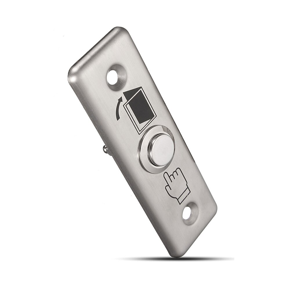 (10 pces) botão de controle de acesso da porta nenhum sinal automaticamente restoration liga de alumínio interruptor de imprensa para conectar o alarme de segurança