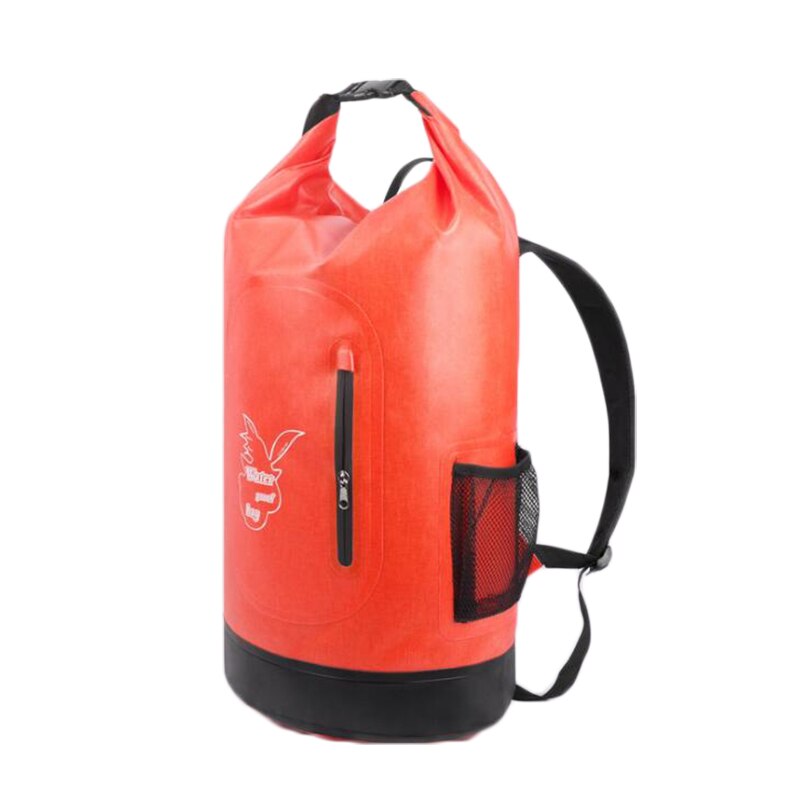 Goexplore Waterproof Bag 30L Outdoor Portable Shoulder Rafting River Trekking Diving Dry Bag PVC Folding Swimming backpack: red
