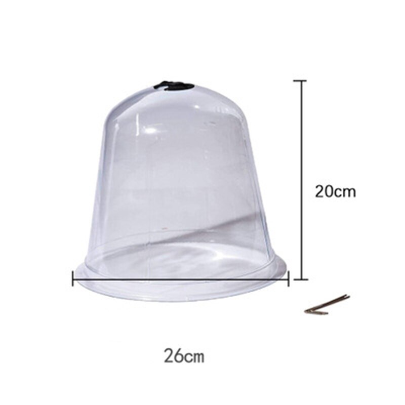 6 Packs Tuin Cloche Dome Plant Bell Protector Cover Met 18 Pcs Grond Beveiligen Pinnen Voor Vorst Freeze Plant Bescherming