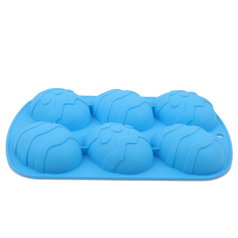 6 Different Shapes DIY Handmade Silicone Soap Mold Chocolate Biscuit Fondant Cake Decor Template Cake Baking Mold Tool: Style3 Blue