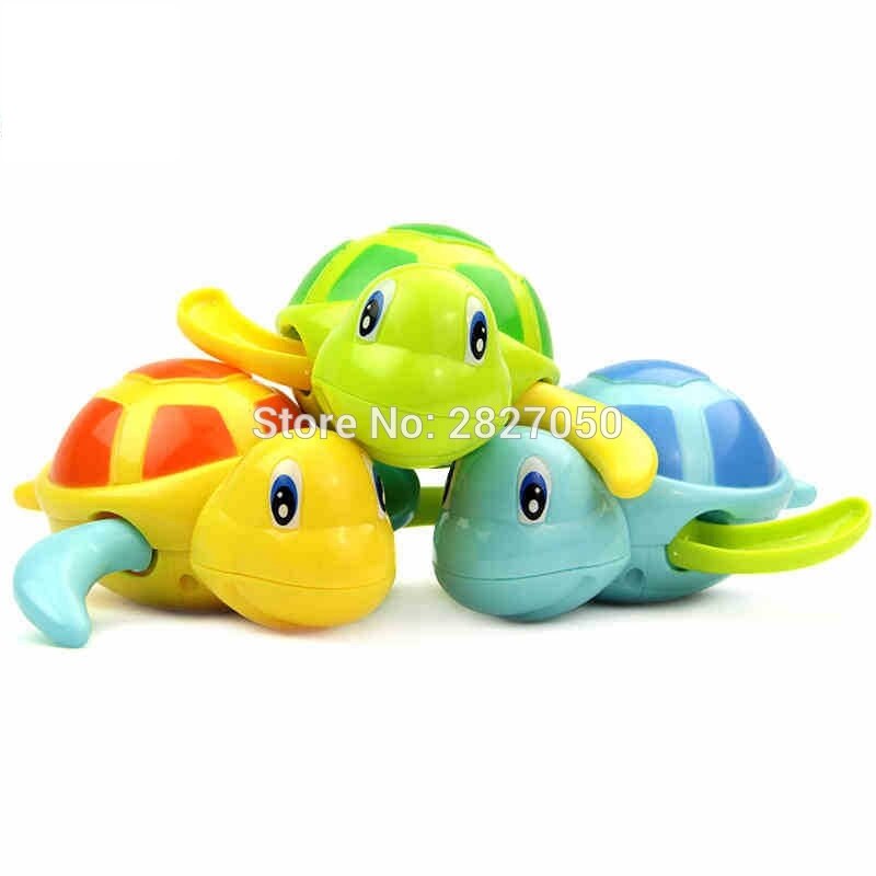 Clockwork Dabbling Zwemmen Schildpad Wind-up Schildpad Keten kawaii baby bad speelgoed voor Kids Infant