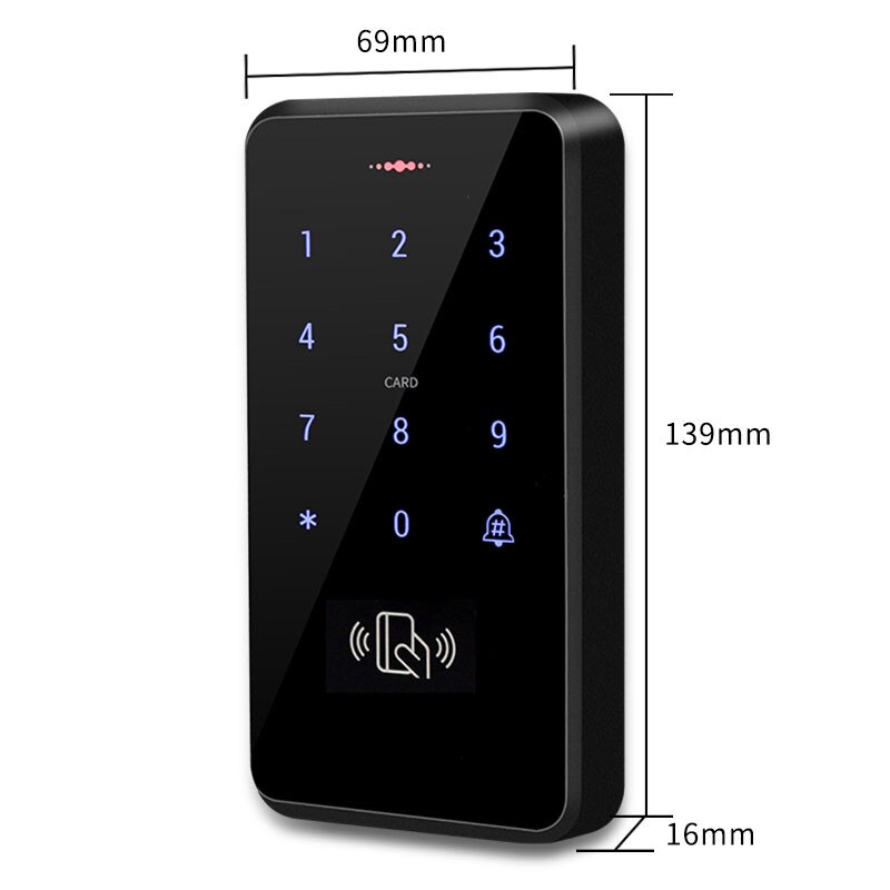 ABS outdoor IP68 keypad board RFID Standalone Access controller reader for door access lock gate opener
