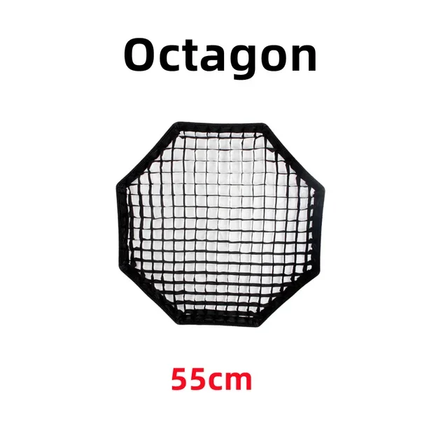Honeycomb Grid For Octagon Square Rectangle Hexadecagon Deep Softbox 30* 40 50*70 55 60 65 80 22*90 95 80*120 140 35*160cm: Orange
