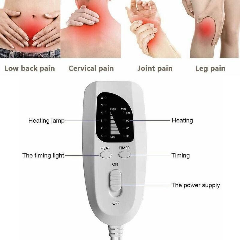 Physiotherapy Heating Pad For Electric Blanket Fast Heat Dry Muscle Damp Body Pain Temperature Therapy Tool Relax Relief Di L7E5