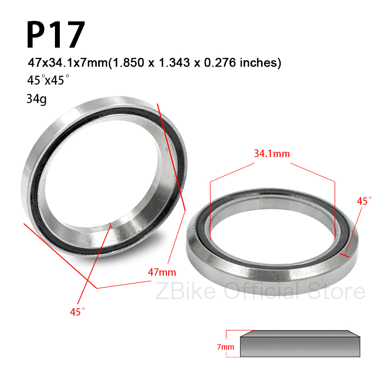 Bicycle Headset Bearings 41/41.8/47/49/51/52mm Mtb Road Mountain Bike Scooter Headset Bearing Repair Parts Cycling Accessories: PURPLE