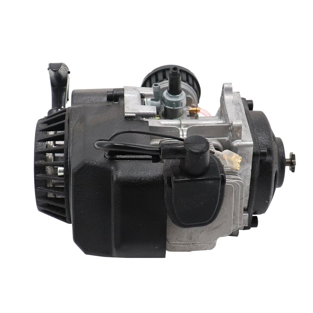 Mini dirtbike motor, 49CC 2-takt motor 3,5 pk pocket bike motor mini-racefiets ATV scooter met versnellingsbak carburateur voor Pocket Bike Mini Dirt Bike Atv scooter