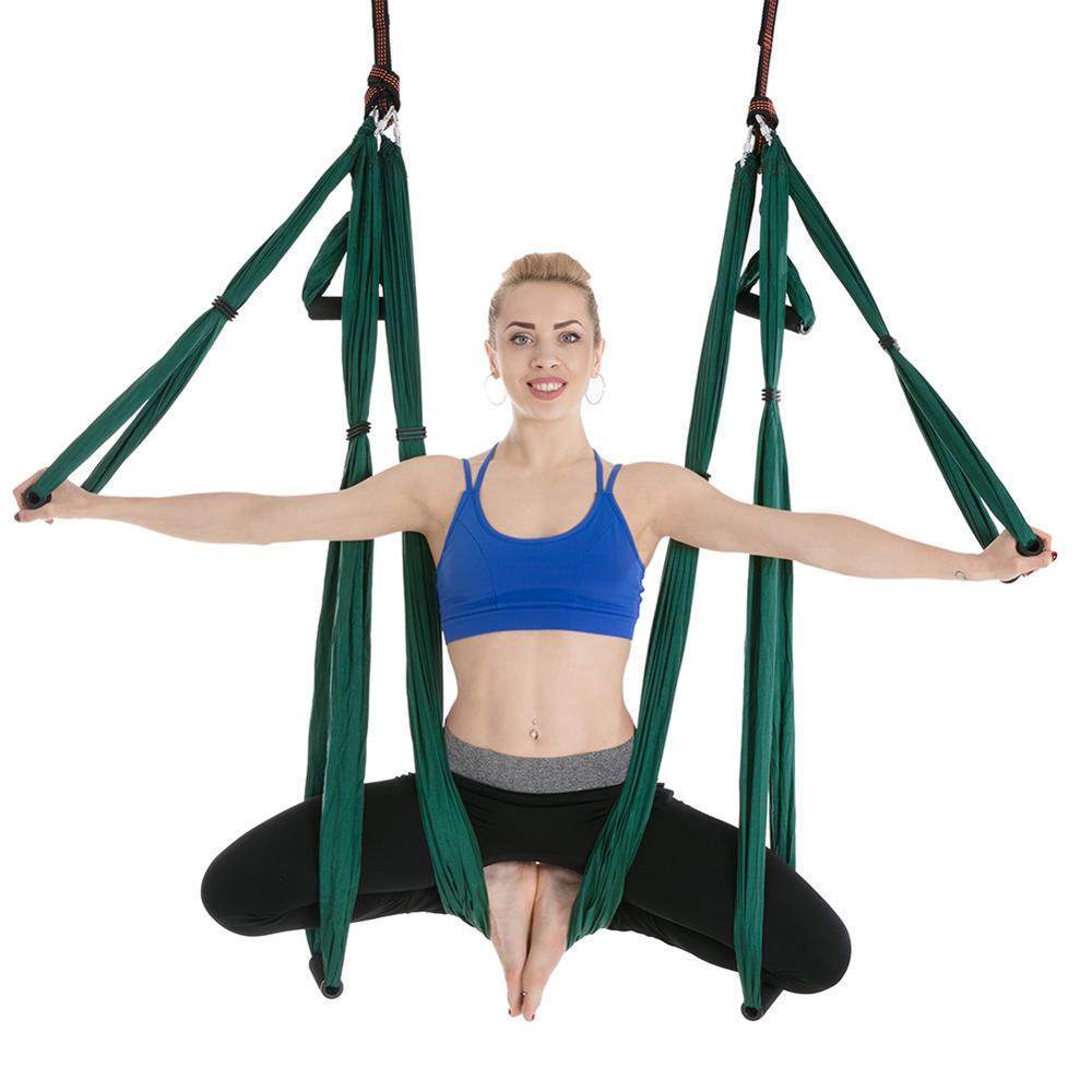 Anti-Gravity Yoga Altalena Aerea Volare Altalena Palestra Amaca Anti-Gravity 6 Hand Grip Appeso Sedia Ultra Forte sling Pilates