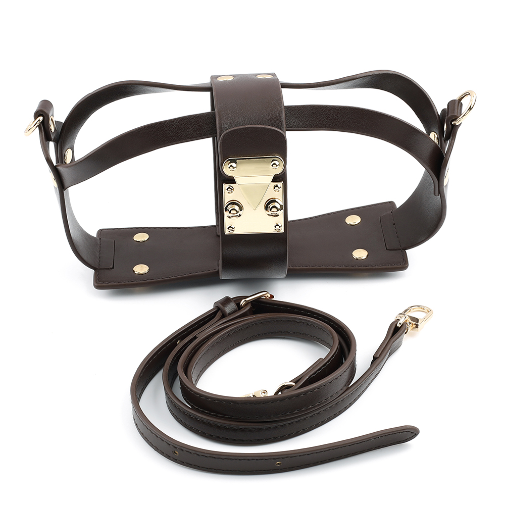 Luxury Hollow Tote Messenger Bag Set Adjustable Shoulder Strap Leather Encasement for Cosmetic Pouch Conversion Kit Women Bag