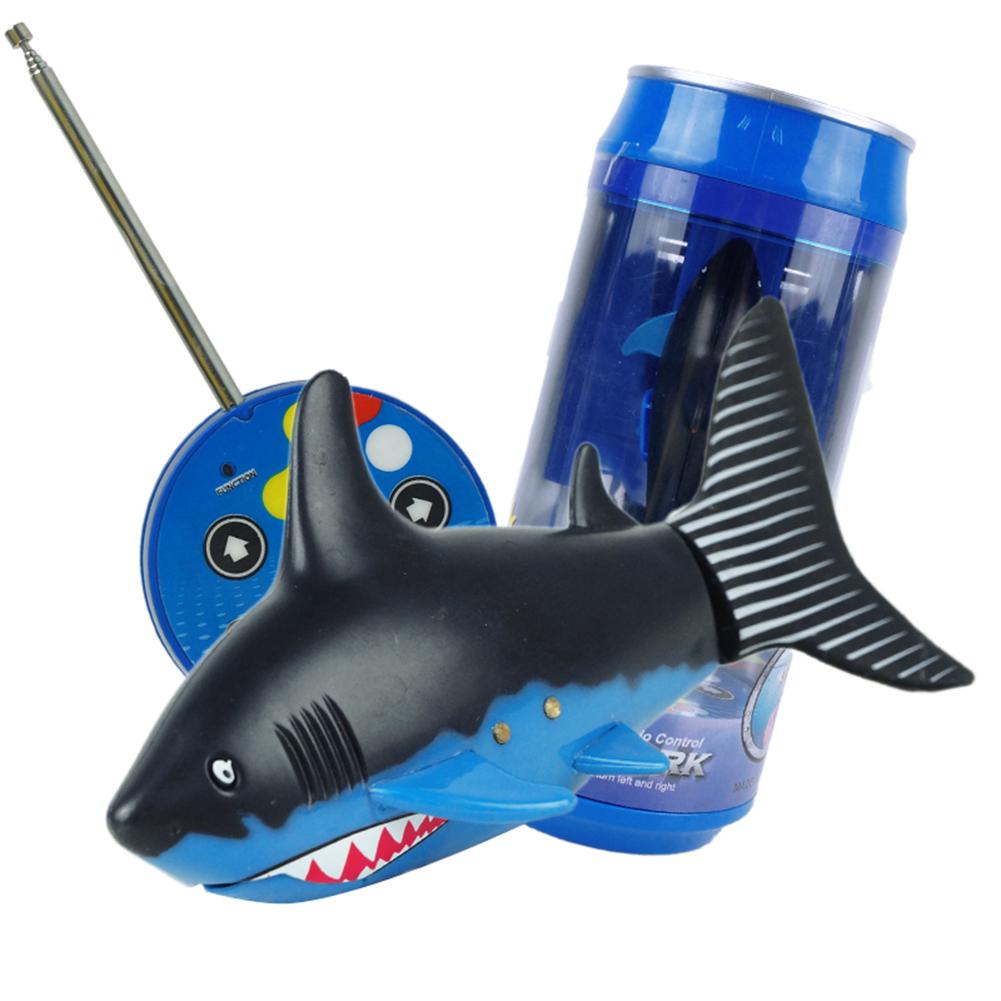 None Coke Can Remote Control RC Rechargeable Mini Shark Fish Toys Swim in Water for Kids