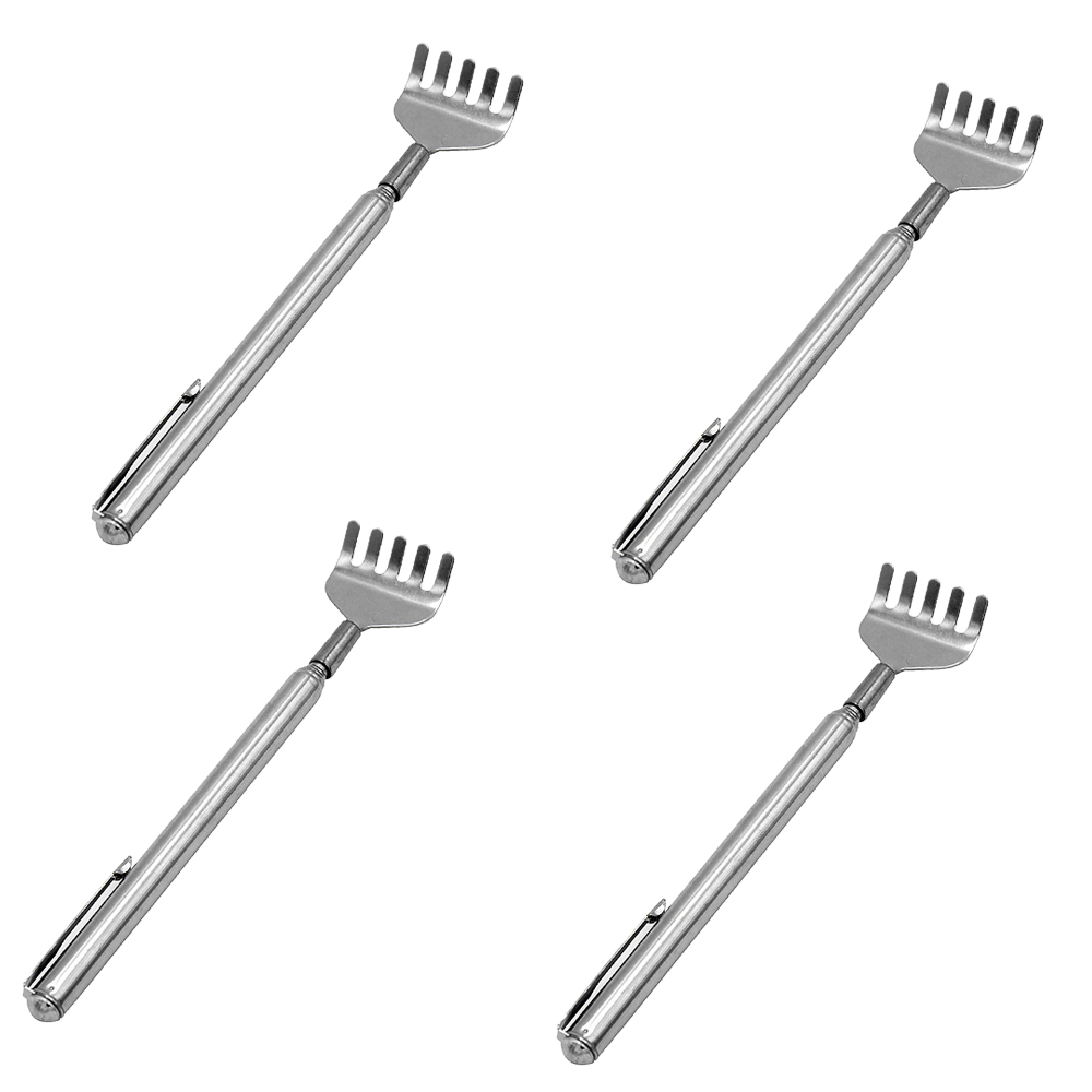 Back Scratcher Telescopic Scratching Backscratcher Massager Kit Back Scraper Extendable Telescoping Itch Health Products Hackle: 4pcs