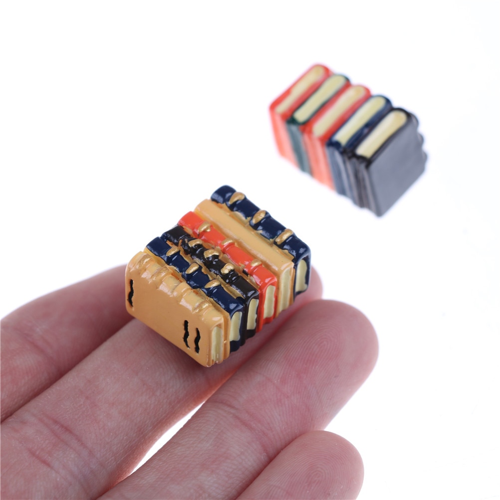 Mooie boeken simulatie poppenhuis meubels speelgoed terrarium beeldjes decoratie doe-het-zelf knutsel accessoires voor poppenhuis ornamenten