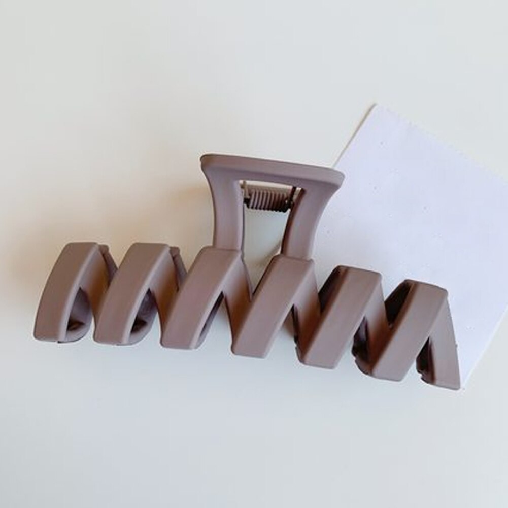Effen Kleur Klauw Clip Grote Barrette Krab Haar Klauwen Bad Clip Paardenstaart Clip Voor Vrouwen Meisjes Haar Accessoires: 3